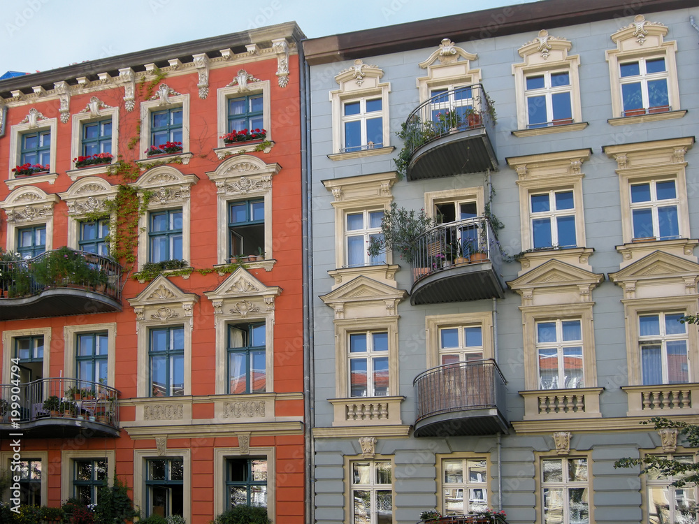Obraz premium Sanierte Altbauten
