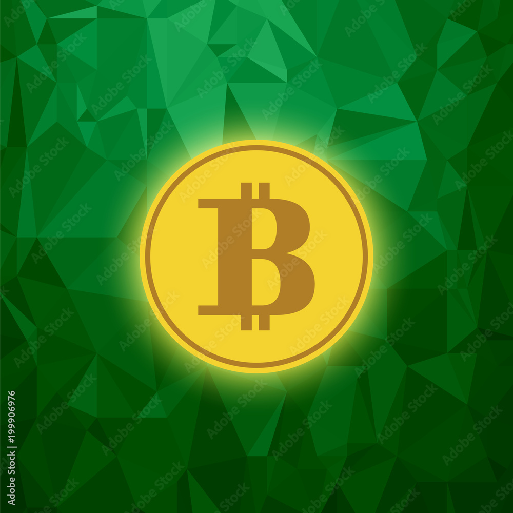 Yellow Bitcoin Icon. Crypto Currency Concept Yellow Bitcoin Icon. Crypto Currency Concept