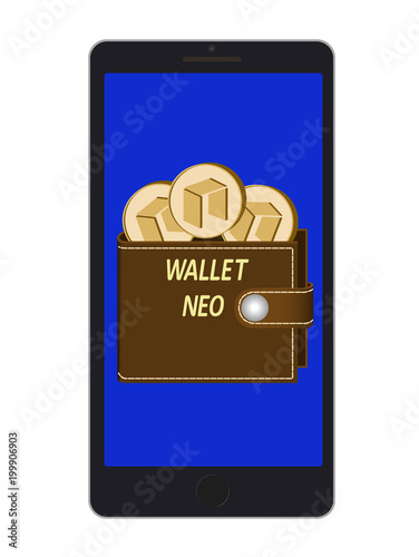 wallet of neo on a phone screen