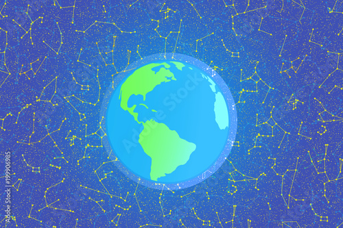 earth day background. planet earth in space vector