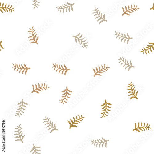 Pattern tree branches on white background. Twig tree seamless pattern. Bare branches on white pattern background.