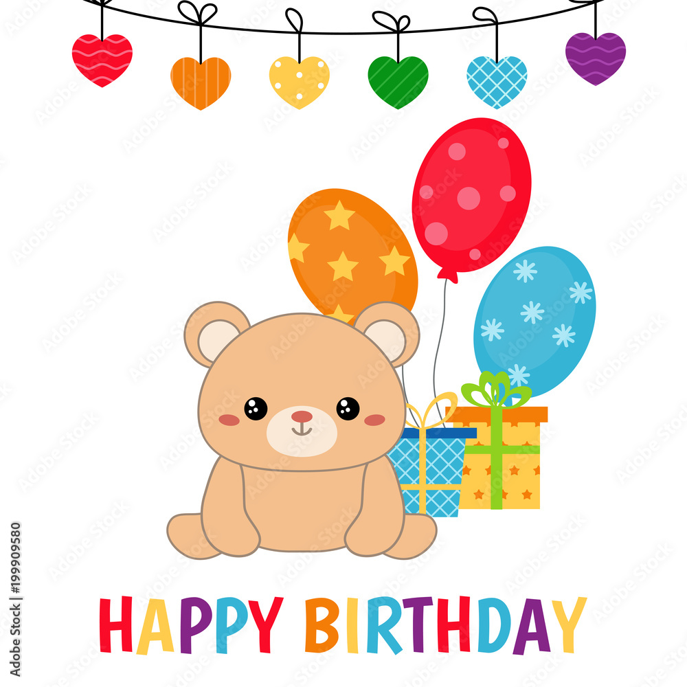 Fototapeta premium Cute bear illustration