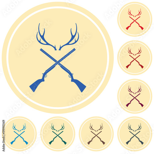 Hunting club logo icon