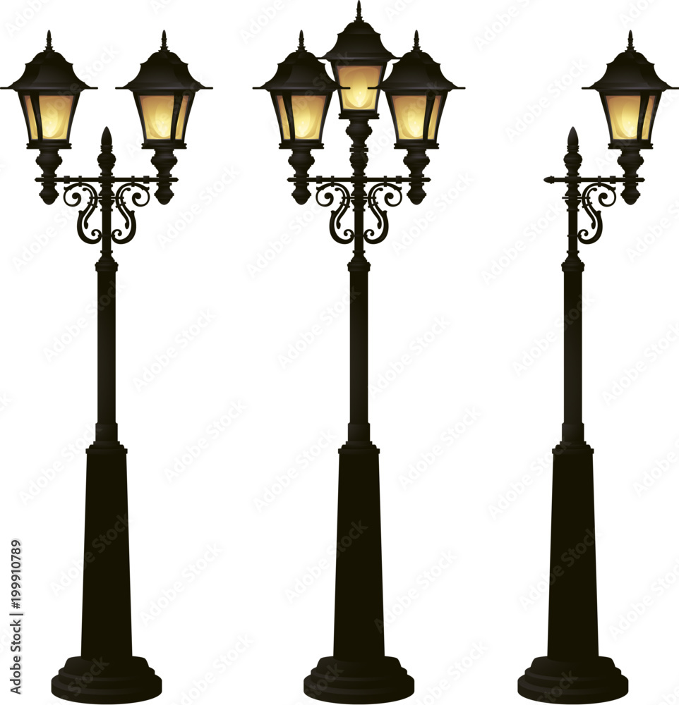 street lamps collection,lantern set