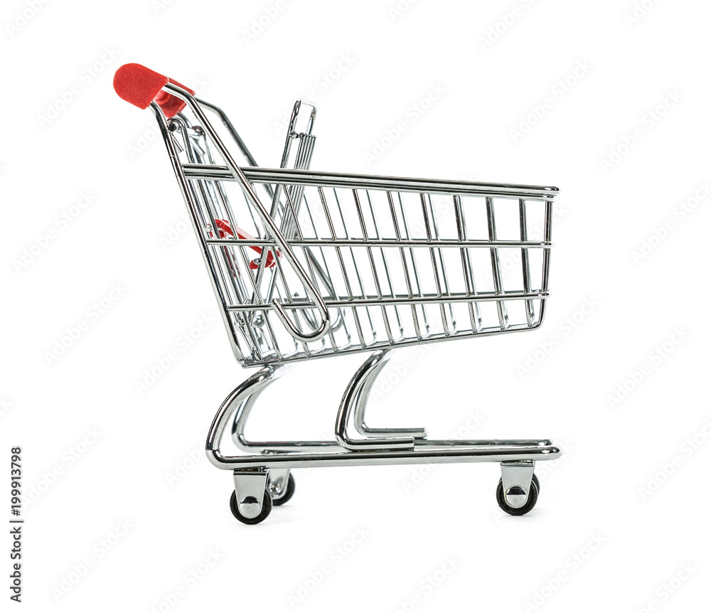 Shopping Cart Trolly isolated on White Background