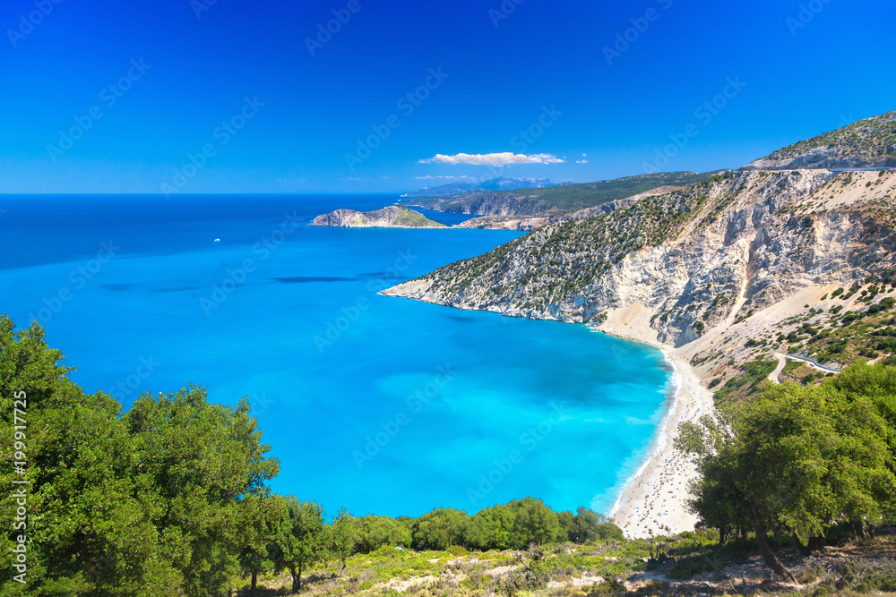 Myrtos beach, Kefalonia, Greece Myrtos beach, Kefalonia, Greece