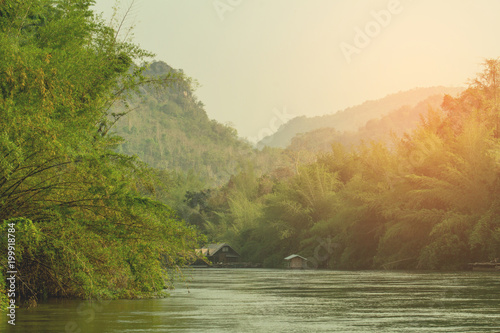 Trip at the River Kwai. Kanchanaburi Thailand.