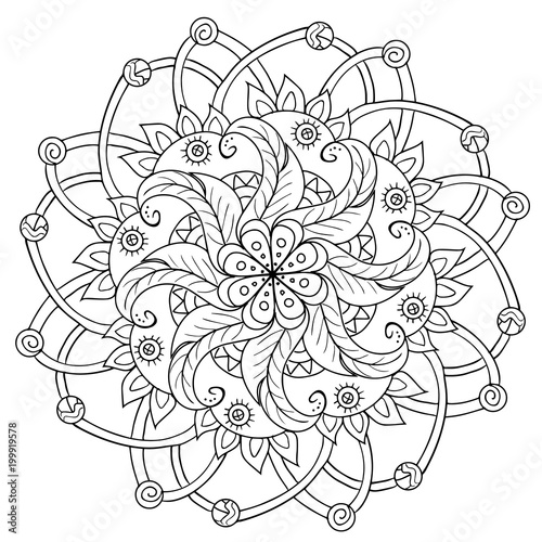 decorative floral mandala