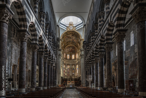 Architecture and sights of the Italian city of Genoa