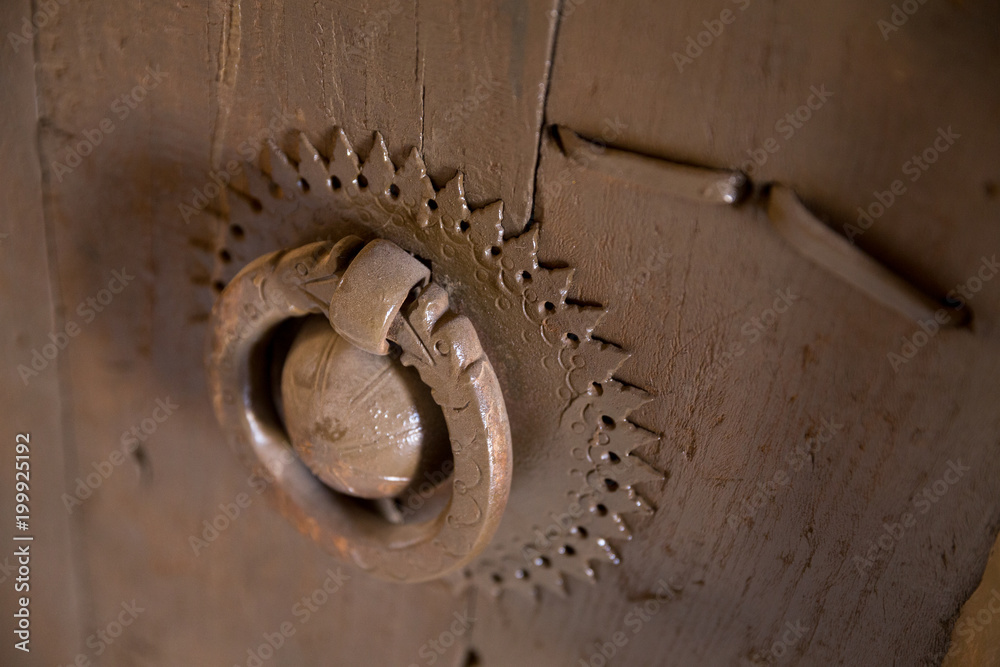 Naklejka premium A Door Bell in Boshrouyeh, Khorasan, Iran