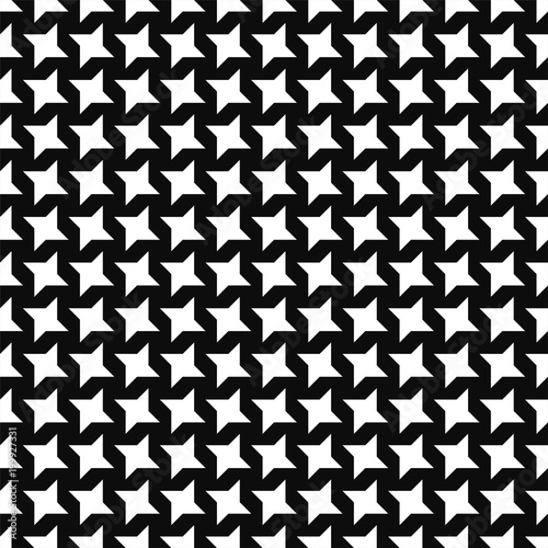 Seamless vector geometric pattern. Black and white textile design