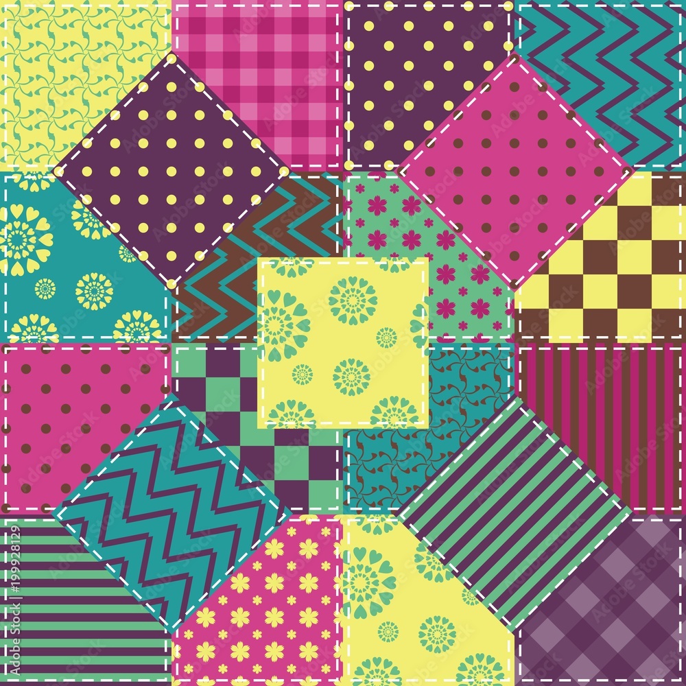 patchwork background with different patterns patchwork background with different patterns