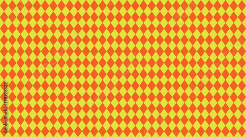 Abstract orange and yellow rhombuses pattern