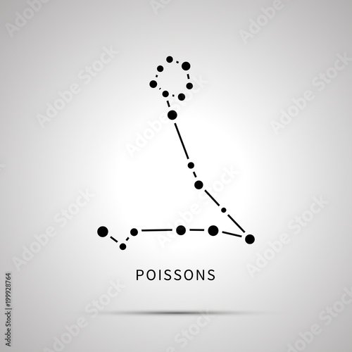 Poisson's constellation simple black icon