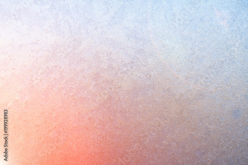 Frost on window glass close up abstract background photo texture