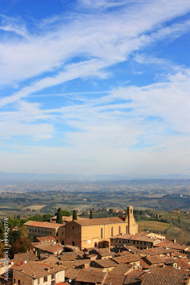 The Italian city of San Gimignano