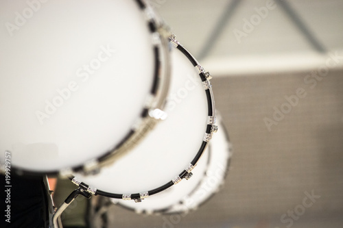 Drummer playing a bass drum during performance