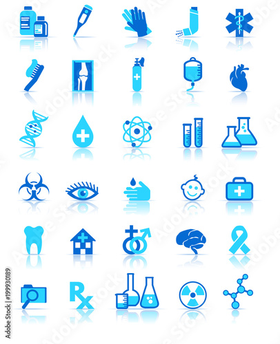 Medical Healthcare Icon Collection, Symbols, Healthcare & Pharmaceutical icons, for use in your products and presentations.