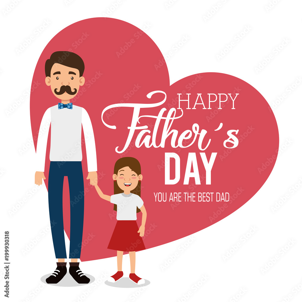 best father with daughter avatars vector illustration design best father with daughter avatars vector illustration design