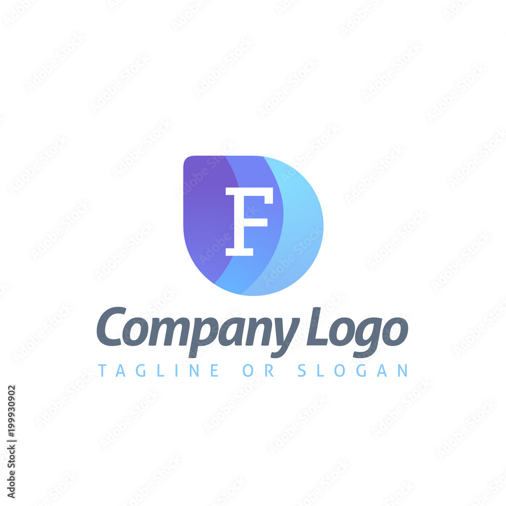 F LETTER LOGO TEMPLATE