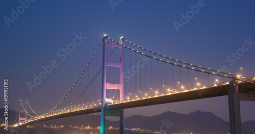 Fototapeta Naklejka Na Ścianę i Meble -  Suspension Tsing ma bridge