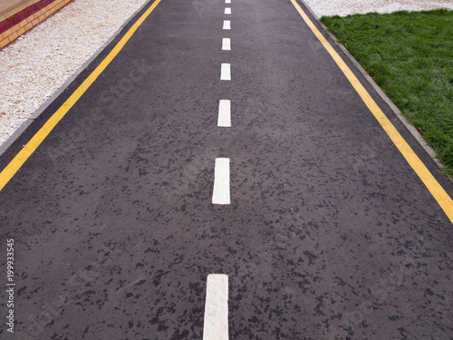 Wallpaper Mural The marks on the asphalt road in the city Torontodigital.ca