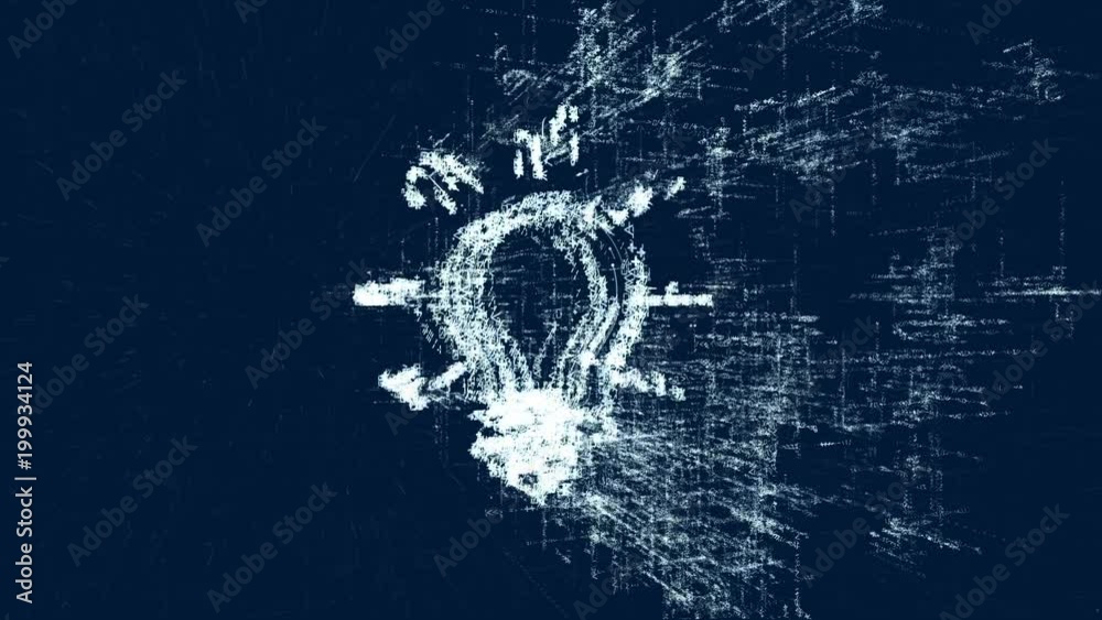 Logo of light bulb, loop news animation. Intro energetic action of abstract idea