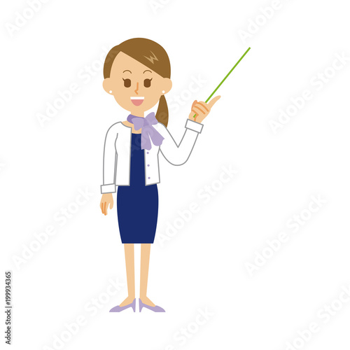 15シリーズ_正装の女性_講義