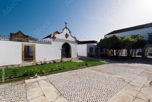  Courtyard in the Se Cathedral (Cathedral of Faro) in the Old Town , Faro, Algarve, Portugal.