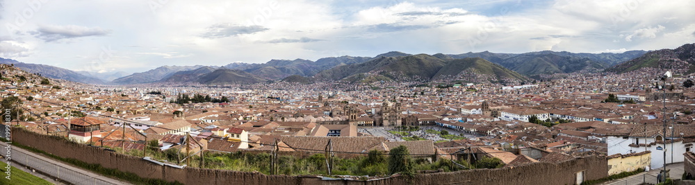 Town Cusco in Peru
