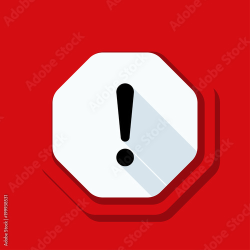 Exclamation Danger sign illustration