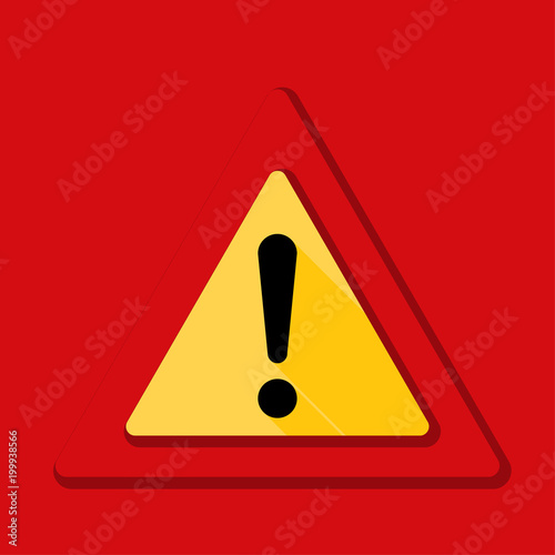 Exclamation Danger sign illustration