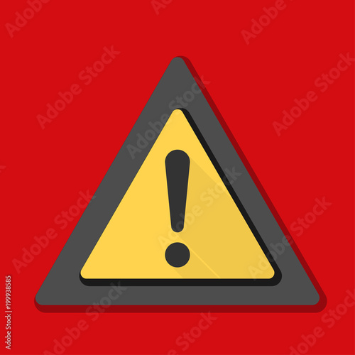 Exclamation Danger sign illustration