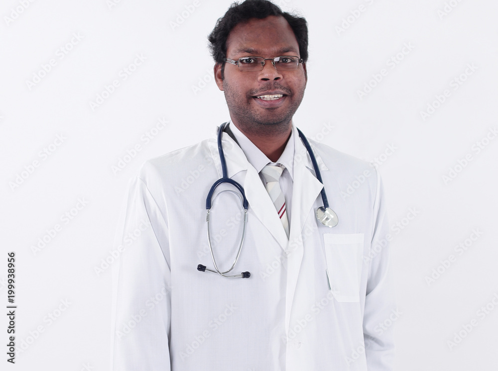 portrait of a successful therapist .isolated on a white portrait of a successful therapist .isolated on a white