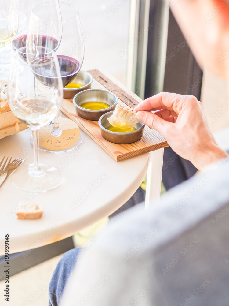 Olive oil tasting in Alentejo region, Portugal
