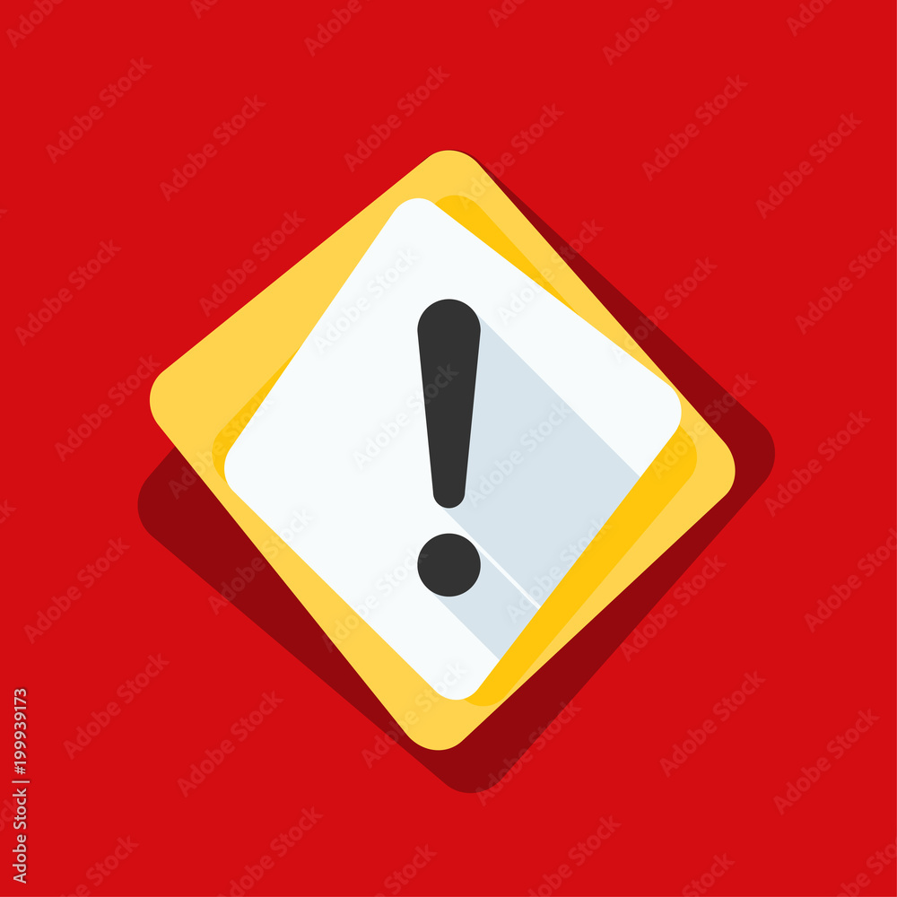 Exclamation Danger sign illustration Exclamation Danger sign illustration