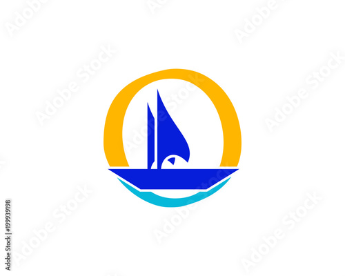o letter sailing logo