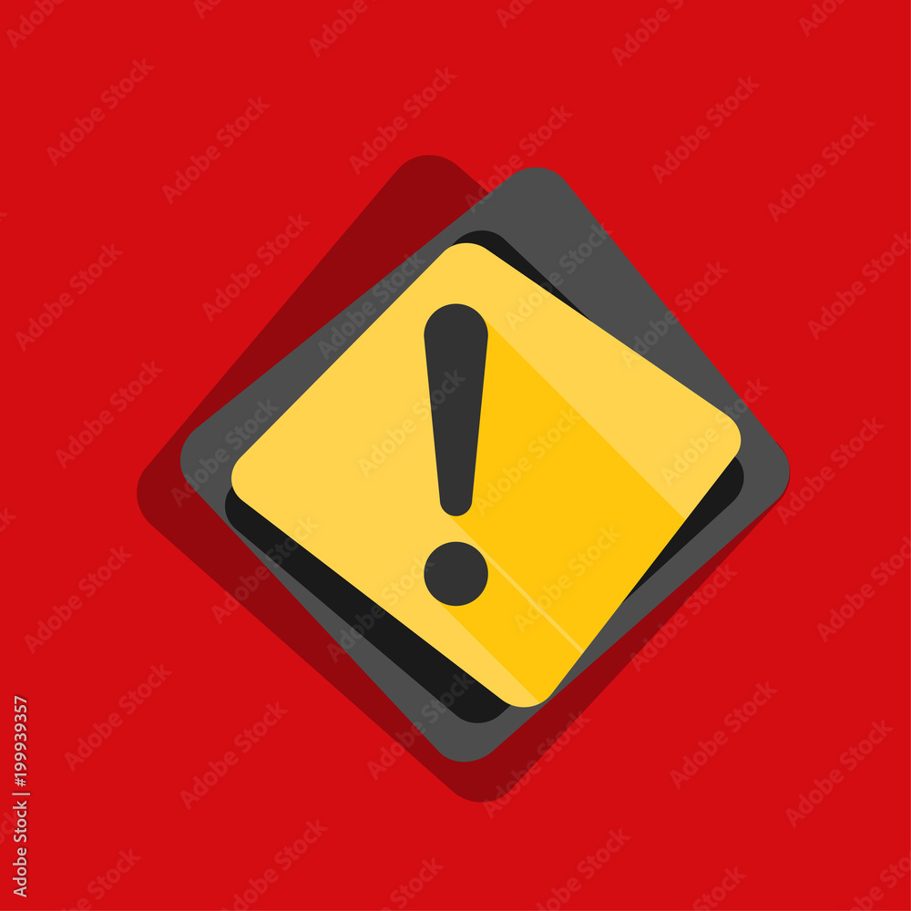 Exclamation Danger sign illustration Exclamation Danger sign illustration