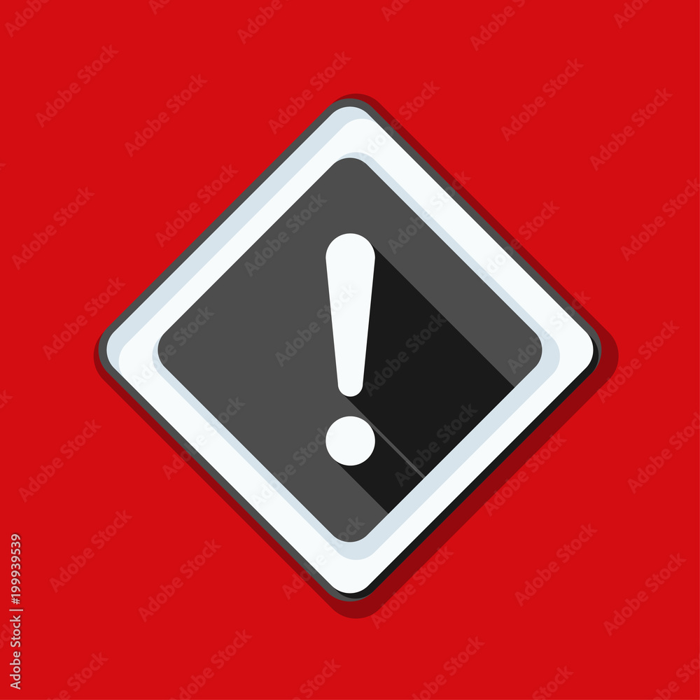 Exclamation Danger sign illustration Exclamation Danger sign illustration