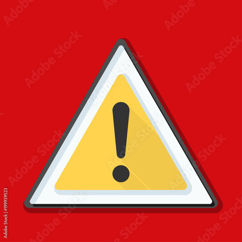 Exclamation Danger sign illustration