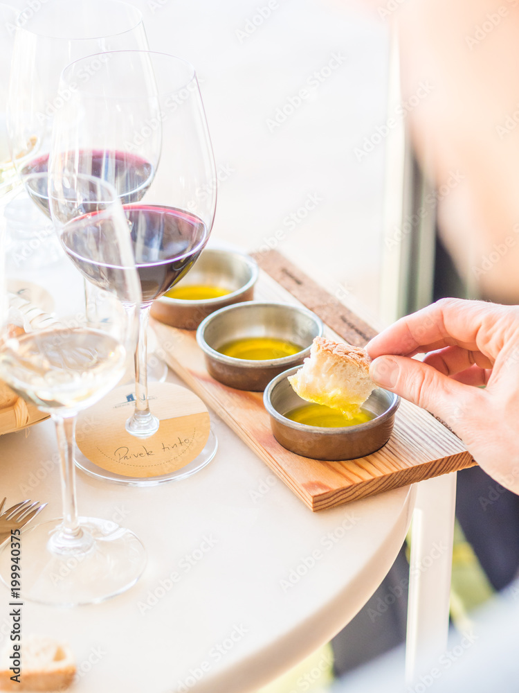 Olive oil tasting in Alentejo region, Portugal