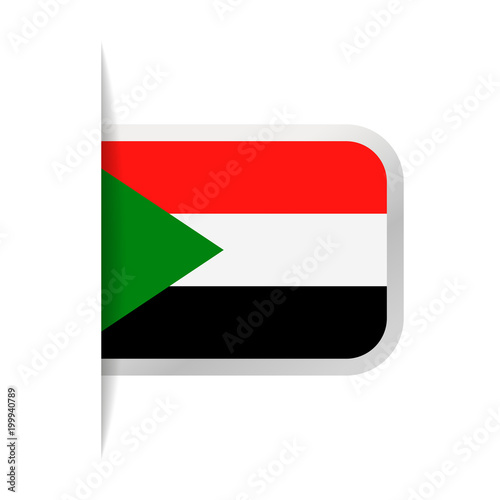 Free Download Sudan Flag Vector Bookmark Icon - GFXLoad