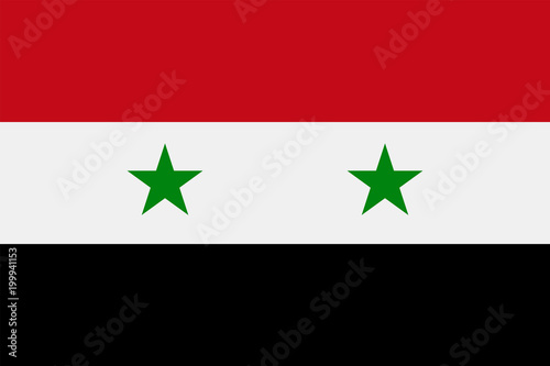 Syria Flag Vector Flat Icon