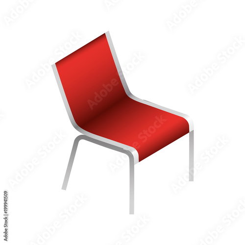 beach chair isolated icon vector illustration design