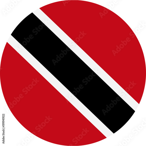 Free Download Trinidad and Tobago Flag Vector Round Flat Icon - GFXLoad
