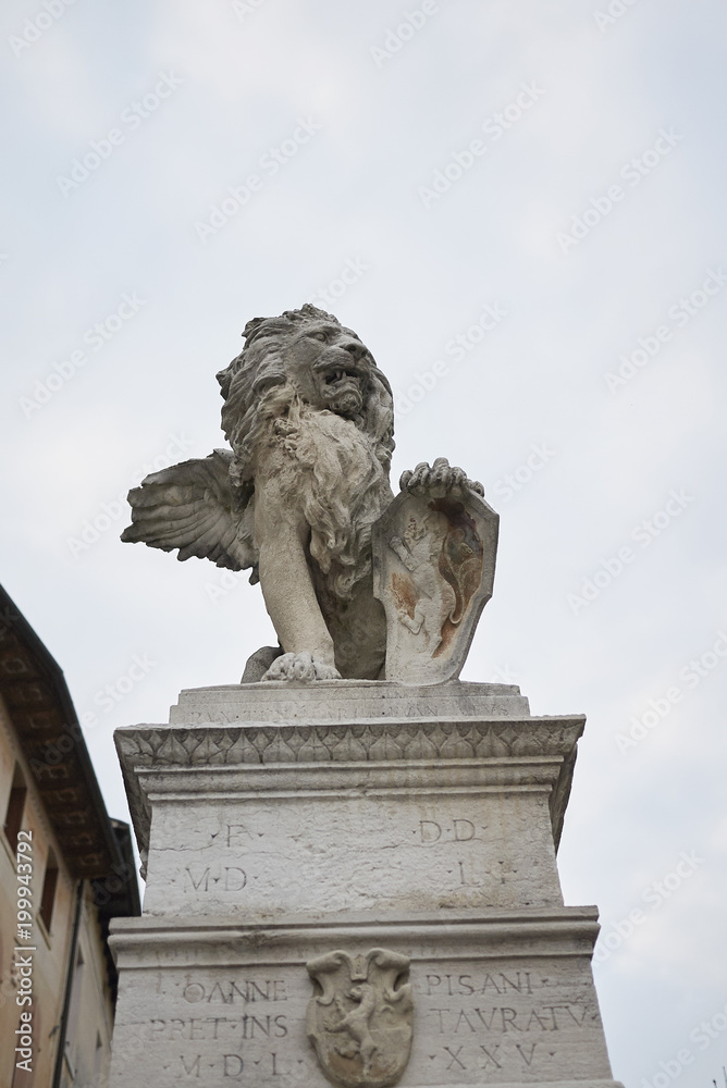Asolo, Italy - March 26, 2018 : View of Fontana Maggiore