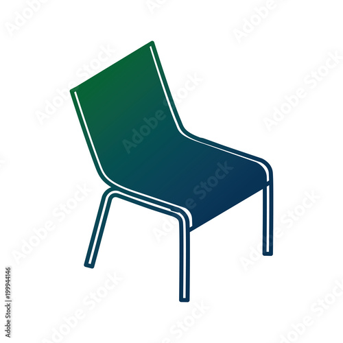 beach chair isolated icon vector illustration design