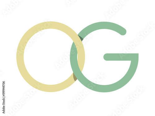 GO and OG Initial Logo for your startup venture