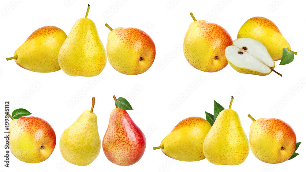Fresh pear isolated on white background Fresh pear isolated on white background