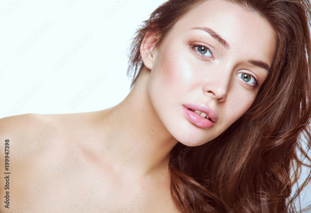 Closeup portrait picture of beautiful woman Closeup portrait picture of beautiful woman